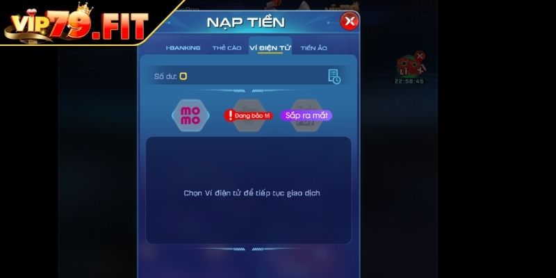 Nạp Tiền VIP79 - Giải Pháp Giao Dịch An Toàn Và Tiện Lợi 2 Lựa chọn phương thức nạp tiền VIP79