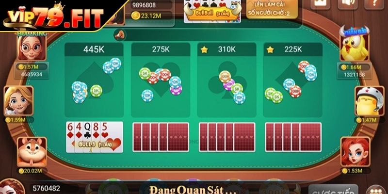 Cách Chơi Bài Bull Bull VIP79 Chi Tiết Và Dễ Hiểu Cho Newbie 2 Bộ bài và người tham gia