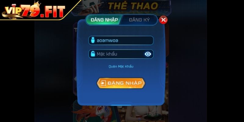 Đăng Nhập VIP79 - Bí Quyết Tham Gia Cá Cược Nhanh Và An Toàn 3 Tìm và chọn nút Login
